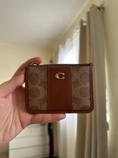 COACH Mini Skinny Card Wallet - Retail Brown