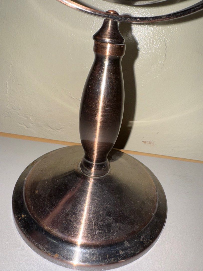 Double Sided Mirror (Category: Mirrors) located in Quezon City. Submitted by mkl.p (Listing ID 1359444735, Image 3). Description: - material is brass - double sided (other side is parang magnifying glass) - medyo loose lang yung body - what u see is what u get; manage expectations loc is españa manila.