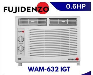 Fujidenzo 0.60 HP Inverter Grade Mechanical Window Aircon WAM-632IGT (White)