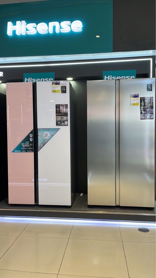 HISENSE INVERTER REFRIGERATOR (Category: Refrigerators and Freezers) located in Quezon City. Submitted by maryann5721 (Listing ID 1359464837, Image 3). Description: HISENSE INVERTER REFRIGERATOR inverter rd26wr 7.2 cuft srp 18,995 cash 14,300 rr239d2pbn6 6.3 single door srp 16,995 cash 12,800 rt469n2pbu 11.5 srp 34,995 cash 26,000 Rr198d2psn Cash 12,000 Rt549n2pbu Cash 32,500 side by side refrigerator rs688n2pw-pu 18.3 srp 61,995 cash 44,700 rc65