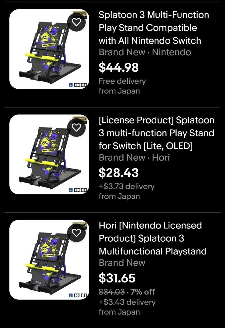 Hori splatoon 3 playstand for nintendo switch (Category: Nintendo) located in Quezon City. Submitted by thesunflowershop (Listing ID 1349324132, Image 1). Description: Description Enjoy playing your Nintendo Switch in tabletop mode at the perfect angle with the Compact PlayStand by HORI! Folds out to hold the Nintendo Switch at an adjustable angle, secured in place by rubber grips. Includes a space for the charging cable to connect so you can cha