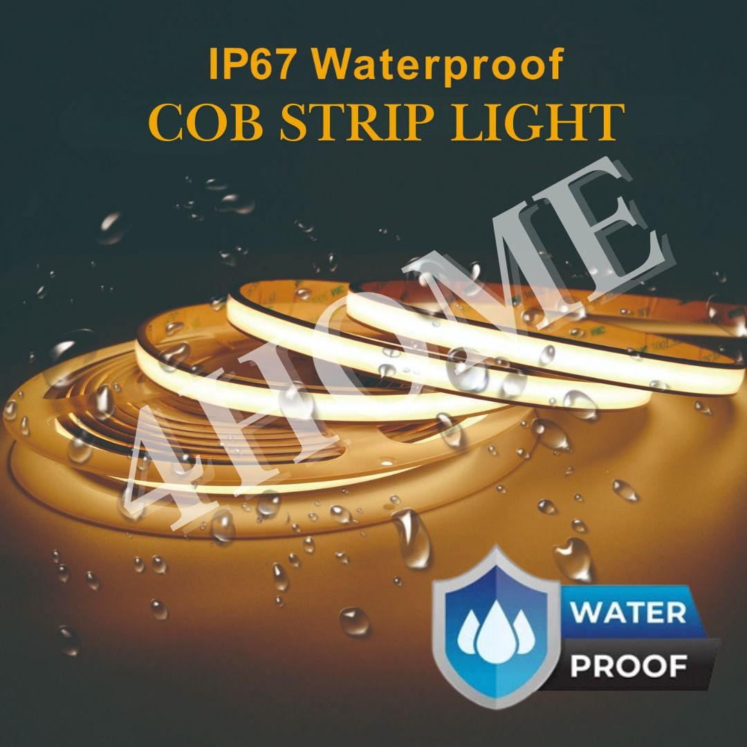 IP67 COB LED Strip Light 5meters High Density Waterproof Flexible DC24V ...