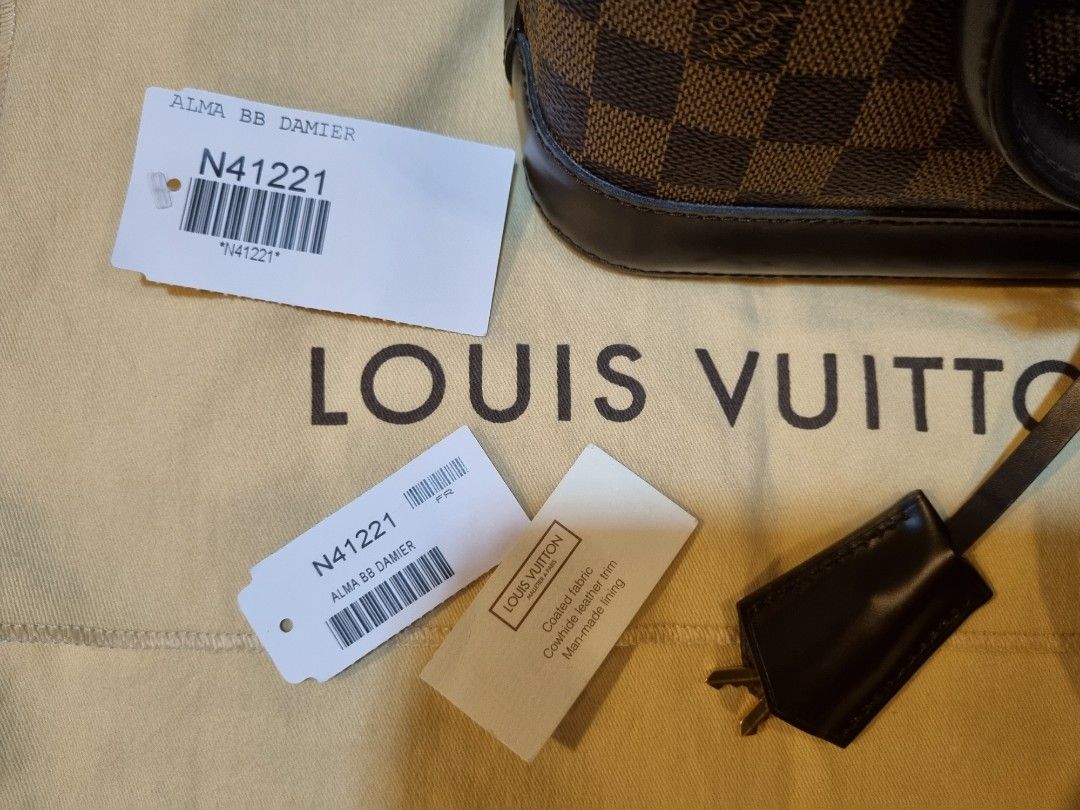 LV - Alma Bb Damier (Category: Luxury Bags & Wallets) located in Quezon City. Submitted by sapphirene (Listing ID 1358540296, Image 2). Description: Louis Vuitton Alma Bb Damier, use only few times, with dustbag, paper bag, box..