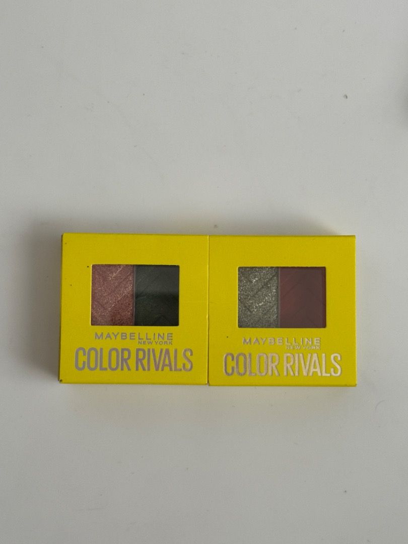 Maybelline Color Rivals Eyeshadow (Category: Makeup) located in Quezon City. Submitted by declutteringnini (Listing ID 1359367730, Image 1). Description: 100% Guaranteed Authentic Brand New and Sealed Price is firm ❌marks sold.