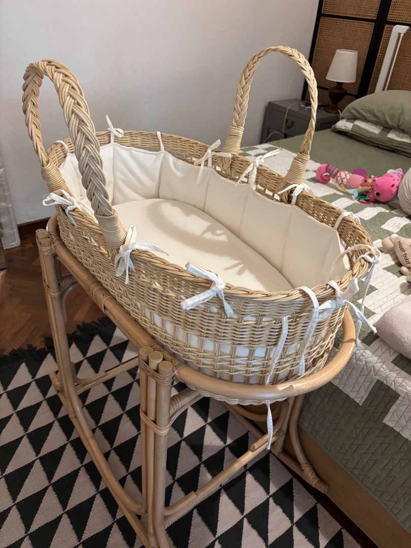 Moses basket and rocking stand, Babies & Kids, Baby Nursery & Kids ...