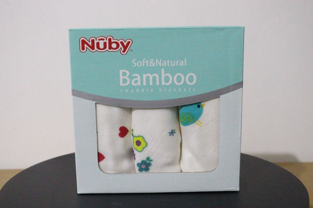 Nûby Soft&Natural Bamboo Swaddle Blankets (Category: Other Baby Bathing & Changing Needs) located in Manila. Submitted by shine8889 (Listing ID 1359472477, Image 1). Description: 🌿 Nûby Soft&Natural Bamboo Swaddle Blankets 💚 Wrap your little one in comfort with Nûby’s Soft & Natural Bamboo Swaddle Blankets! 🌟 These ultra-soft and breathable blankets are perfect for swaddling, cuddling, and on-the-go snuggles. 🧸 ✅ Made with natural bamboo fibe
