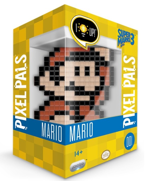 PDP Pixel Pals Nintendo Super Mario Bros 3 Mario Collectible Lighted ...
