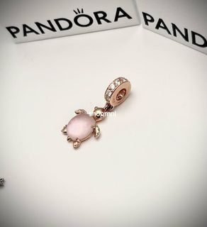 🎀SALE! PANDORA ROSEG GOLD TURTLE DANGLE CHARM