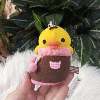 SAN-X Kiiroitori In Christmas Socks Plush Charm