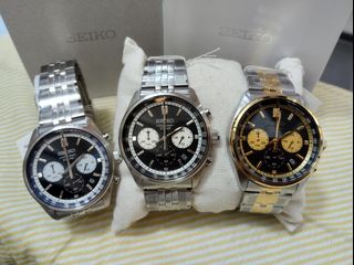 SEIKO SSB427P1 (Blue Face $930) / SSB429P1 (Black Face $930) / SSB430P1 (Two-Tone Black Face $1050) Chronograph Quartz Seiko Watch Stainless Steel Case and Bracelet In Stock with Warranty64232872380675110