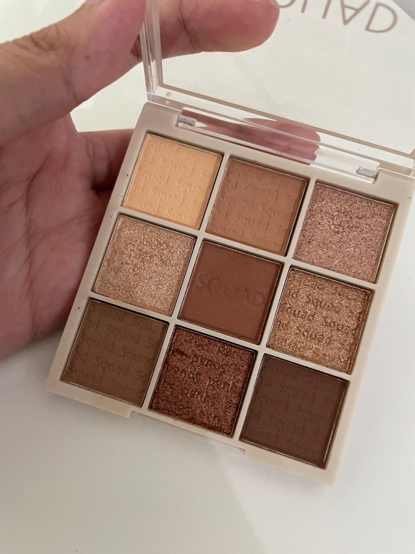 Squad Cosmetics Nude Eyeshadow Palette (Category: Makeup) located in Manila. Submitted by kayesells_ (Listing ID 1359321419, Image 2). Description: preloved (manage your expectations) firm price, won’t entertain lowballers mod: jnt, lalamove loc: sampaloc, manila mod: gcash or bpi.