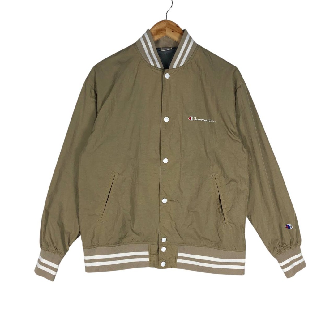 VTG Y2K CHAMPION THERMOLITE SILKY NYLON QUILT LINED VARSITY COACH JACKET S 36
