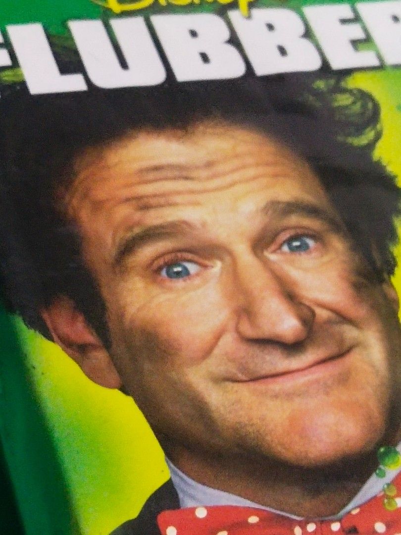 Vintage "FLUBBER" movie/VHS/yr.1998/Viva Video (Category: Vintage Collectibles) located in Del Monte. Submitted by zurckram777 (Listing ID 1359379093, Image 2). Description: "FLUBBER" movie on VHS format Starring Robin Williams. Made by Viva Video in 1998. Untested,but at least na fast forward and rewind ko ito. Has no "amag" sa taas ng mga spool. Pwedeng i display na lang ito along with your Robin Williams collection. Case and tape are in VG pre