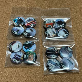 [4 PCS]  anik trinket retro train japan badge button pins y2k vintage collection
