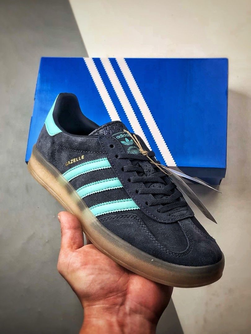 adidas gazelle silver green womens Acheter Adidas Gazelle Indoor "Shadow Navy" JI3522