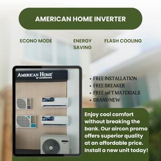 American home Eco inverter split type aircon