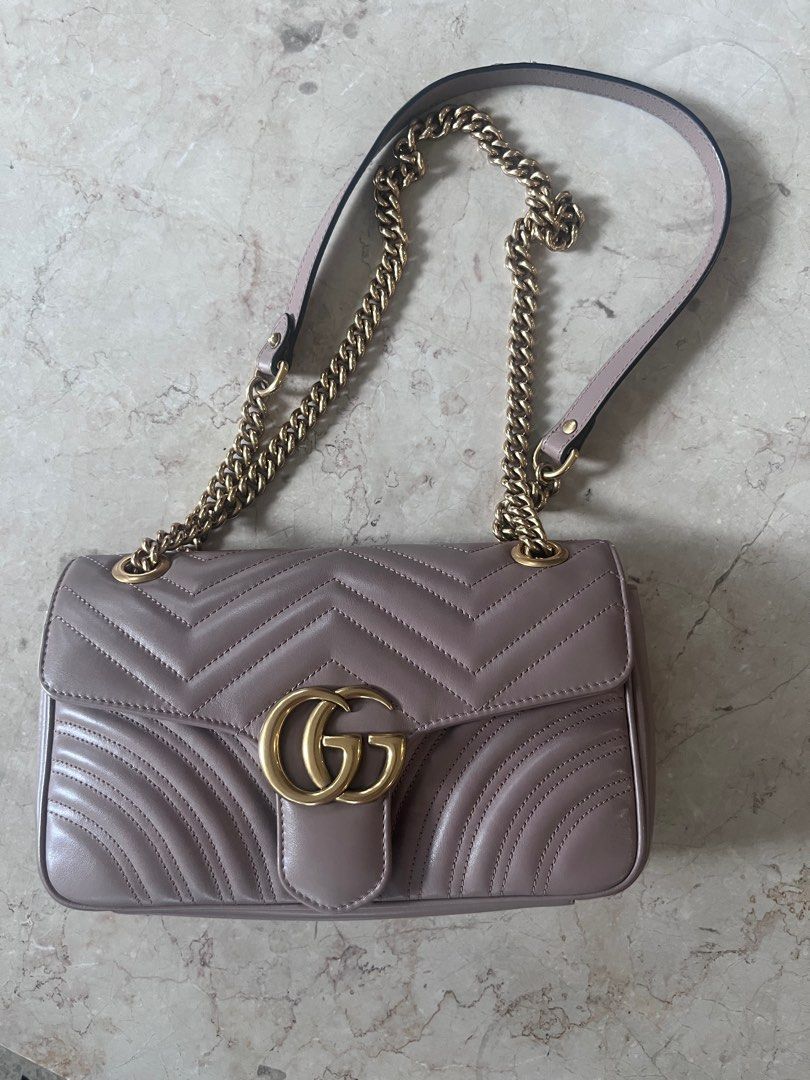 Authentic GUCCI Marmont Bag (Category: Luxury Bags & Wallets) located in Manila. Submitted by ynesb (Listing ID 1359492958, Image 1). Description: Hardly used Authentic Can be used as a shoulder bag or sling bag.