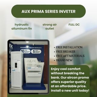Aux prima series inverter split type aircon