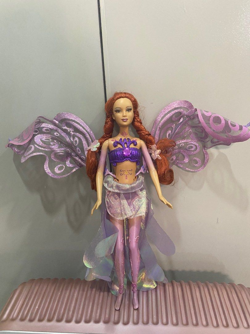 Barbie Fairytopia (Category: Kids Toys) located in Manila. Submitted by scuba_diver25 (Listing ID 1359592559, Image 1). Description: Vintage Barbie Lenara Purple Fairytopia Wonder Fairy 1999 Mattel Flutter Wings. What you see is what you get. MOP: Gcash MOD: Lalamove or J&T Location: Quezon city .