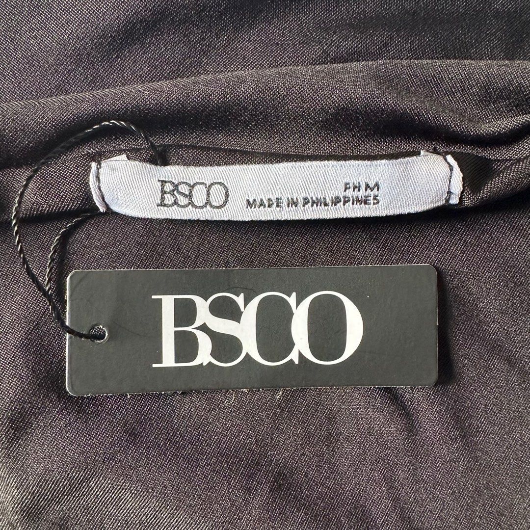 BSCO ✦ Black Asymmetrical Top (Category: Sleeveless) located in Manila. Submitted by lovedby.k (Listing ID 1359542098, Image 3). Description: 📌𝙇𝘼𝙎𝙏 𝙋𝙍𝙄𝘾𝙀 𐙚 preowned 𐙚 condition: 10/10 (never worn + tag) 𐙚 size: M on tag 𐙚 measurements when laid flat: L - 14-19” (from strap to bottom) | B - 13.5” 𐙚 double-lined 𐙚 super stretchy fabric! .