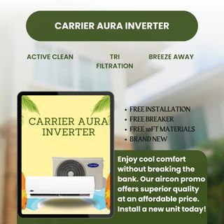 Carrier Aura inverter split type aircon