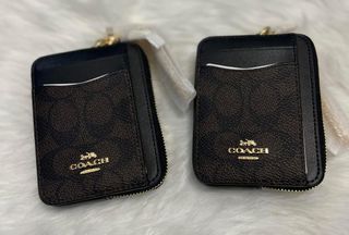 Coach zip card wallet