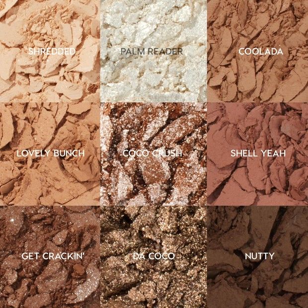 Colourpop Going Coconuts 9 pan Eyeshadow Palette (Category: Makeup) located in Quezon City. Submitted by beautynglamph (Listing ID 1359564777, Image 3). Description: Colourpop Going Coconuts 9 pan Eyeshadow Palette Go loco for this toasted neutral 9 pan palette, perfect for your every day look. This super wearable palette is cute, compact, and ready for any look. Featuring our ultra-pigmented pressed powder formula in Matte, Metallic and Matte Sp