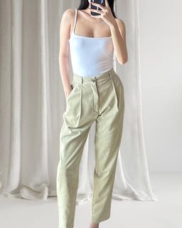 Corduroy High Waisted Trouser