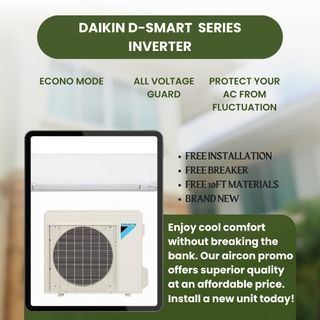 Daikin D-smart Series Inverter split type aircon