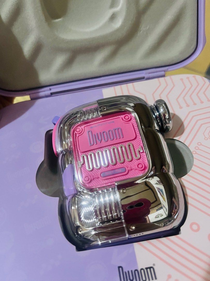 Divoom Spark Pop Bluetooth Portable Speaker (Category: Portable Audio Accessories) located in Pasig City. Submitted by babystarcandykoo (Listing ID 1359518498, Image 1). Description: Used twice. Almost new! Bought @ 3.5k.