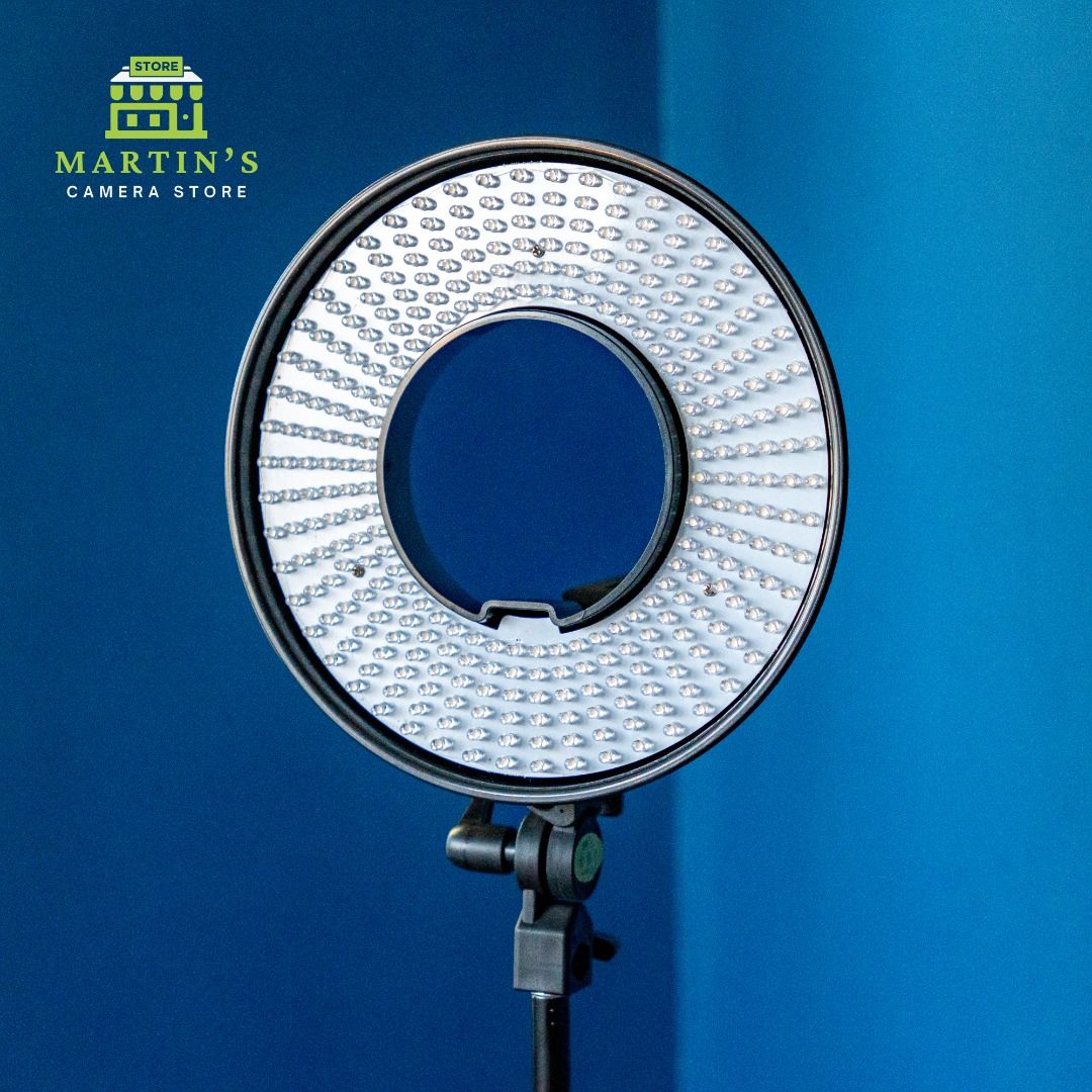 Falcon Eyes DVR-300D LED Ring Light 5500k with L Camera Bracket (Category: Lighting & Studio Equipment) located in Manila. Submitted by martins.superstore (Listing ID 1359528957, Image 2). Description: Specification: No. of LED bulbs: 300pcs The Falcon Eyes DVR-series LED ring light comes in 2 sizes 300LEDs (19W) and 630 LEDs (40W). The DVR-series is ideal for portrait photography and illuminating both small and large areas used for photography a