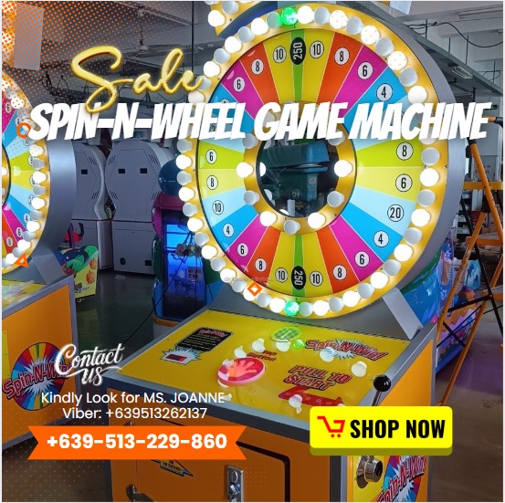 FOR Sale Arcade Coin Operated Game Spinnwin Ticket Game Machine
