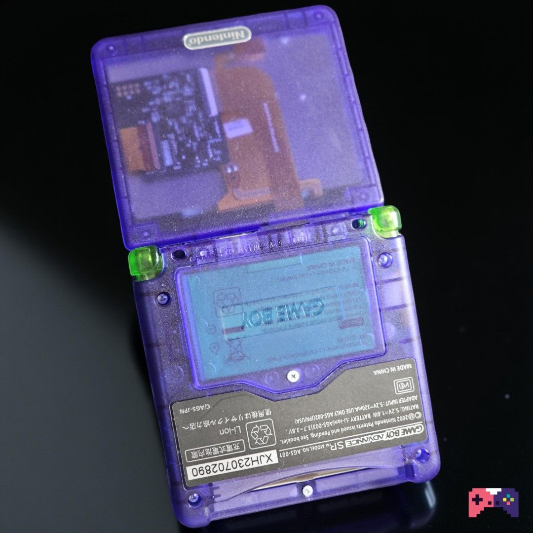 Gameboy Advance SP (Category: Nintendo) located in Paranaque City. Submitted by john020497 (Listing ID 1359580710, Image 2). Description: - Modded with IPS screen and Type-C charging. - Smooth unit, no issue. Bacoor, Cavite area. Delivery via Lalamove/Grab/JNT/LBC..