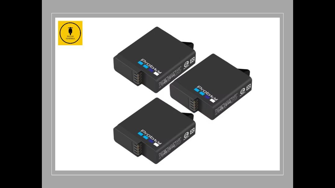 GoPro Hero 5 6 7 Battery Set + USB Charger (3 Batteries)62863835600899111