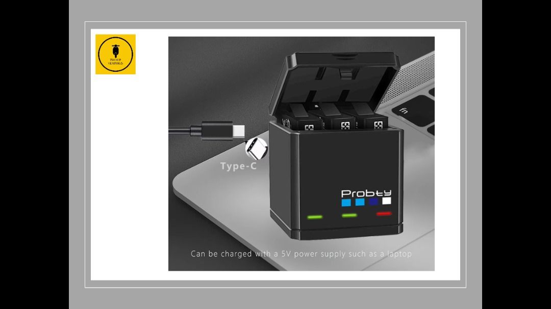 GoPro Hero 5 6 7 Battery Set + USB Charger (3 Batteries)62863835600899113