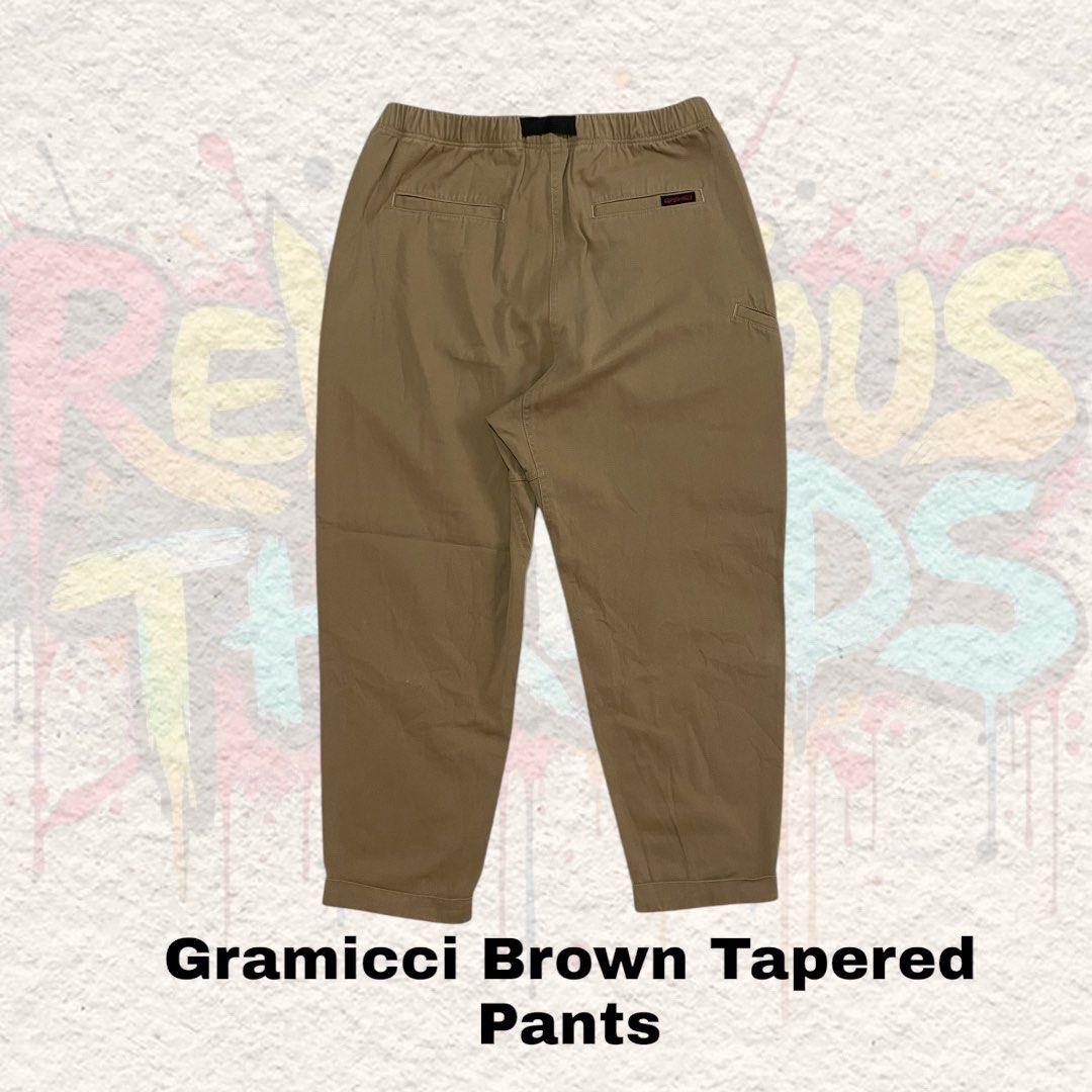 Gramicci Brown Tapered Pants (Category: Jeans) located in Urdaneta. Submitted by castingcouch_ph (Listing ID 1359628621, Image 2). Description: W "32" L "37" Hem "8" Item Condition 10/10 Item Price ₱499.