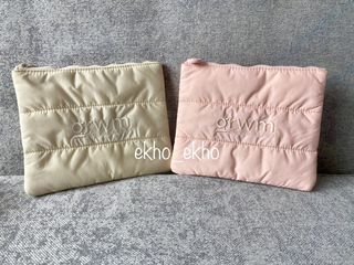 GRWM Goal Getters Puffy Pouch (Beige)