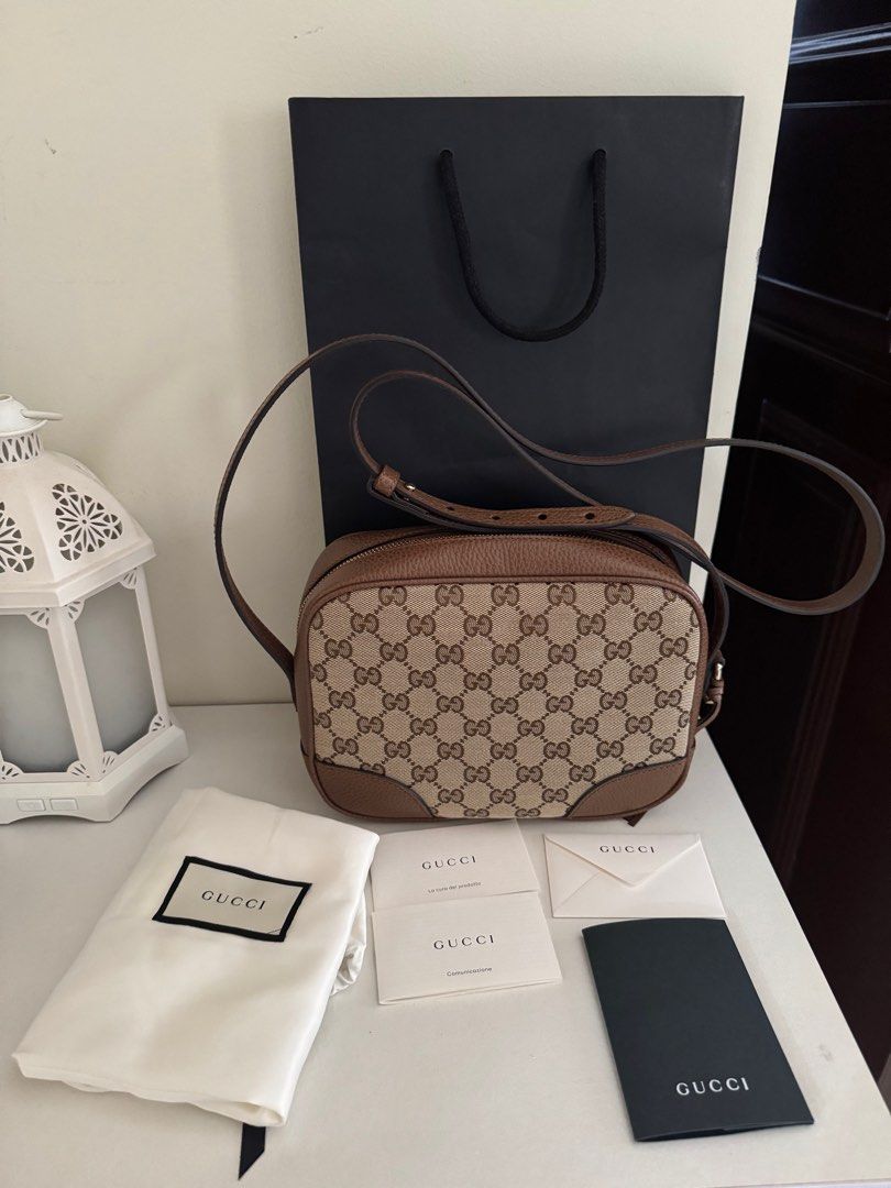 GUCCI GG Canvas Bree Camera Bag (Category: Luxury Bags & Wallets) located in San Fernando. Submitted by ms.mlsluxeboutique (Listing ID 1359512896, Image 1). Description: •100% authentic or moneyback guarantee if proven fake •Purchased from theglamzone.ph_luxe in ig (legit luxury seller) •Inclusions (dustbag,paperbag,cards and copy of receipt) •9.8/10 condition (no noticeable flaws) •Used few times only.