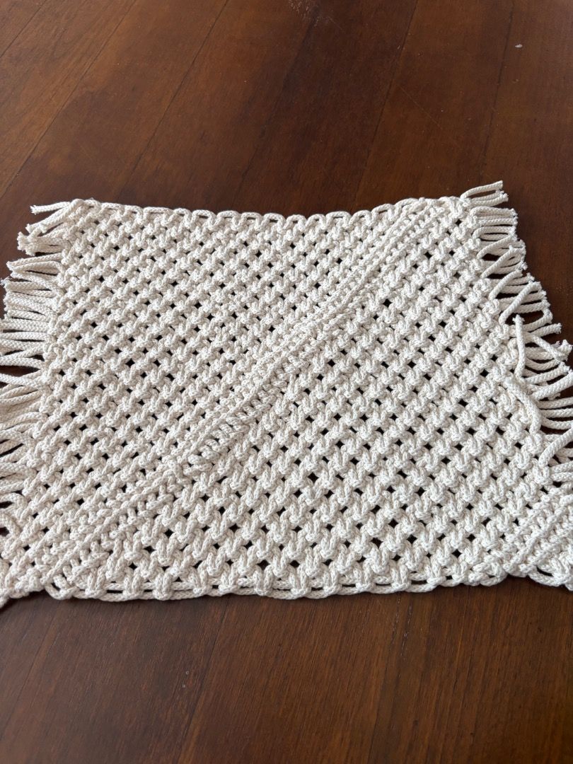 Hand knitted Macrame Tabel Mats65074415168897112