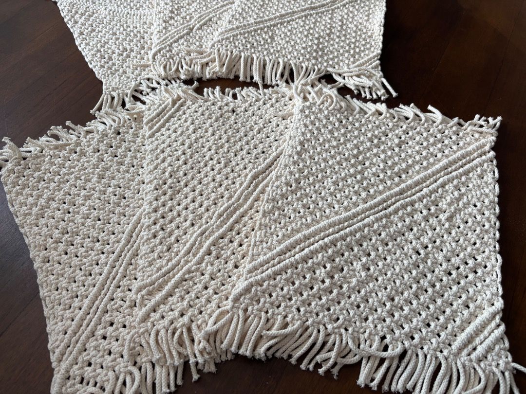 Hand knitted Macrame Tabel Mats65074415168897114