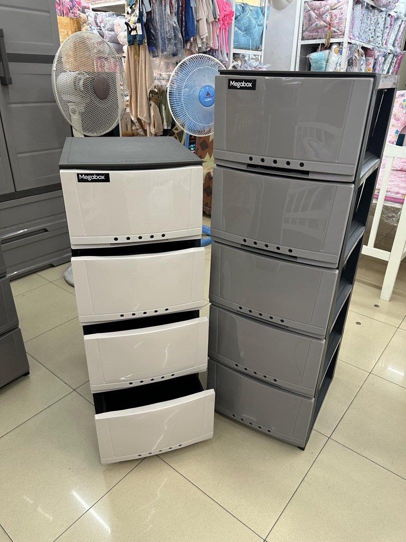 Mega box drawers & cabinets for sale (Category: Shelves, Cabinets & Racks) located in Pasig City. Submitted by gammad_05 (Listing ID 1359552286, Image 2). Description: For sale ‼️ Restocks🔥Restocks 🔥 Restocks🔥 🪬MEGABOX DRAWERS and CABINETS🪬 ✅MODISH 4L& 5L MG 170 ✅SLIM MODISH 4L& 5L MG 164 ✅MEGA BOX DRAWERS 4L & 5L MG 190 ✅MEGA BOX 186 WARDROBE W/2 DRAWER ✅MEGA BOX 187 WARDROBE W/1 DRAWER ✅MEGA BOX 188 DRAWERS & CABINETS ✅MEGA BOX 180A CLICKL