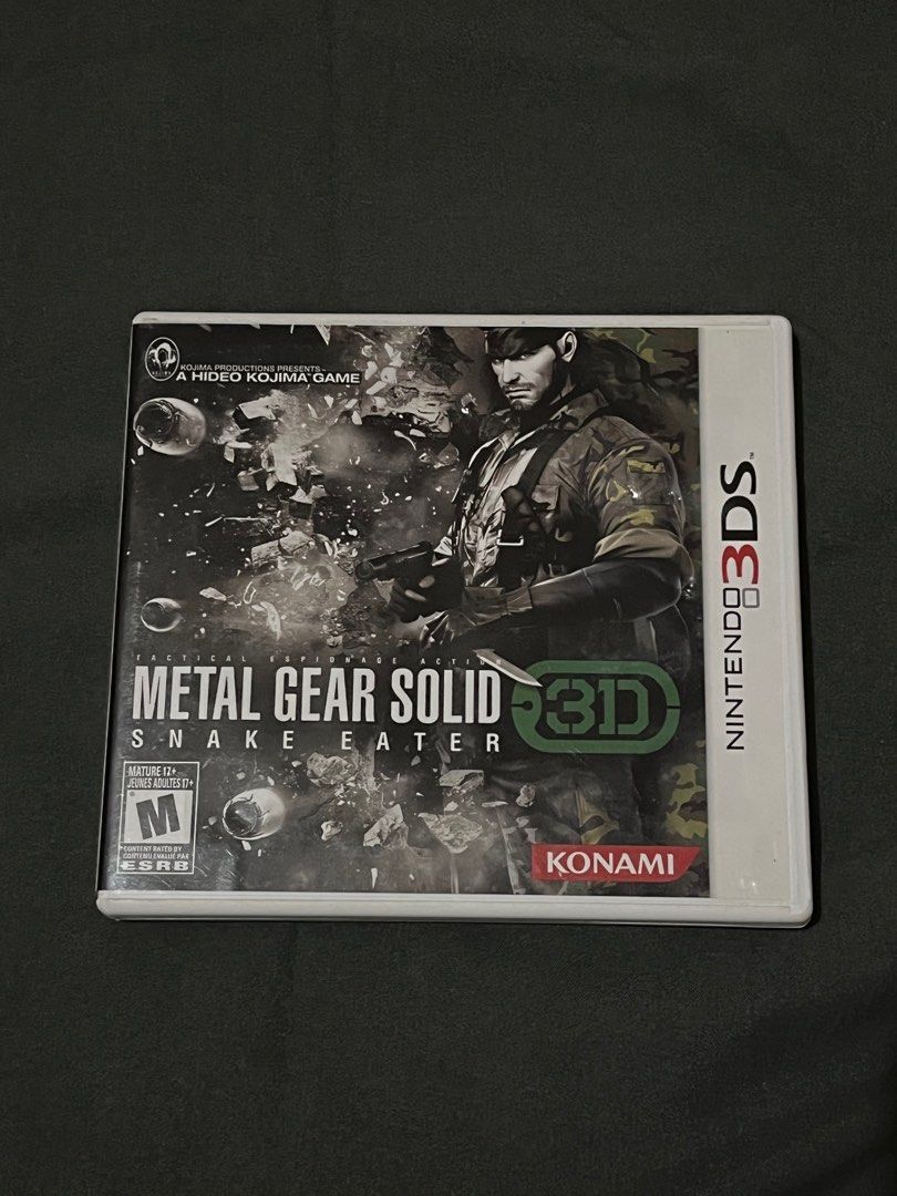 Metal Gear Solid Snake Eater 3DS (Category: Nintendo) located in Paranaque City. Submitted by duhhhminique (Listing ID 1359649315, Image 1). Description: Selling Metal Gear Solid Snake Eater 3D for the 3DS with inserts included. Slightly negotiable. Shipping will be shouldered by the buyer. RFS: hospital fees.