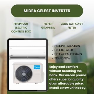 MIDEA CELEST Inverter split type aircon