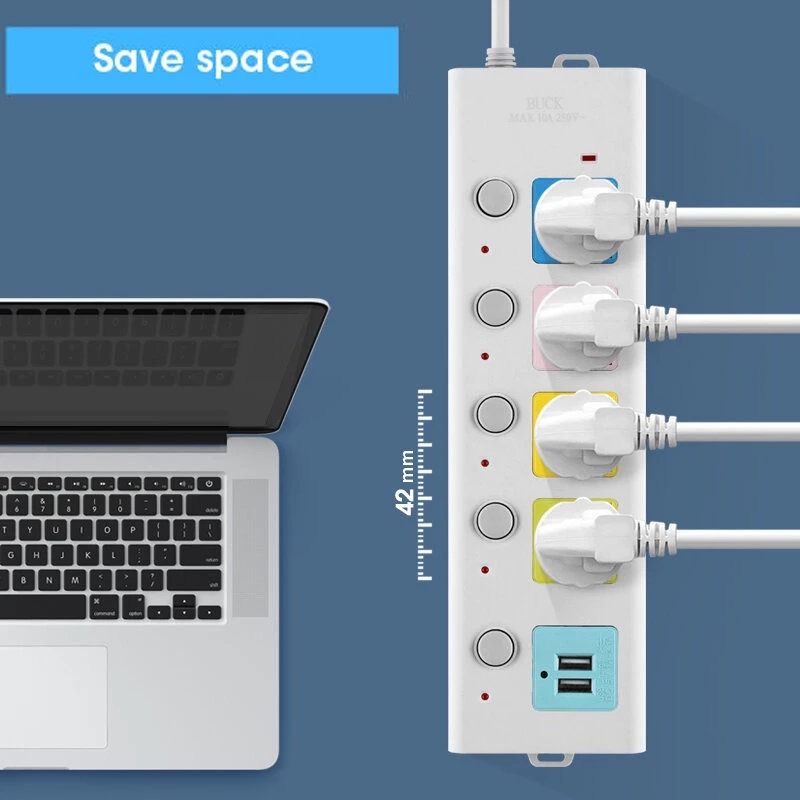 Multi-Function Socket Extension Outlet with 4 Power Socket and 2 USB Ports 1.8 Meters Long Plug (Category: Other Accessories) located in Pasay City. Submitted by compublitz (Listing ID 1359582703, Image 2). Description: Multi-Function Socket Extension Outlet with 4 Power Socket and 2 USB Ports 1.8 Meters Long Plug 2 USB Ports, 4 Power Ports Line length: 2m,Overload Protection Rated Current:16A Rated Voltage: 250V Type: Extension Socket The socket