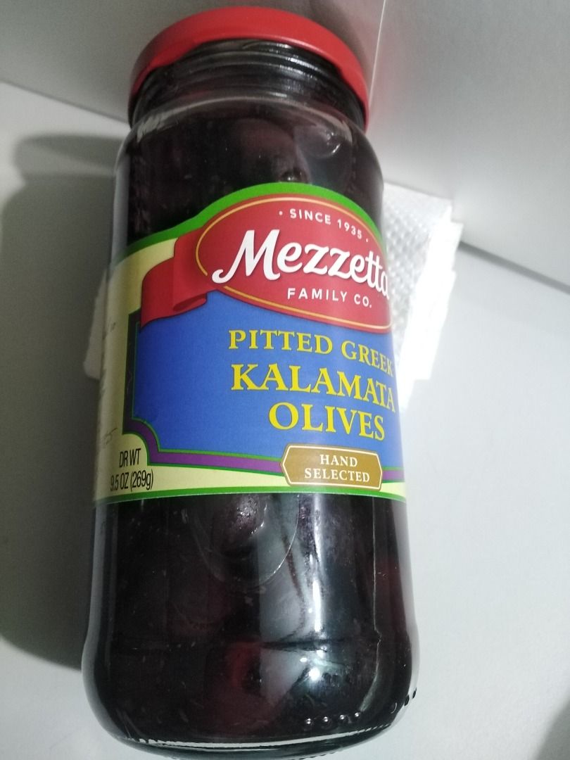OLIVES, KALAMATA (Category: Spice & Seasoning) located in Taguig. Submitted by juls0607 (Listing ID 1359645440, Image 2). Description: Pitted Greek, KALAMATA OLIVES 9.5oz / 269g Adding flavor to salads, pasta or as zesty tapenade Best by: September, 2026 Imported / Negotiable.