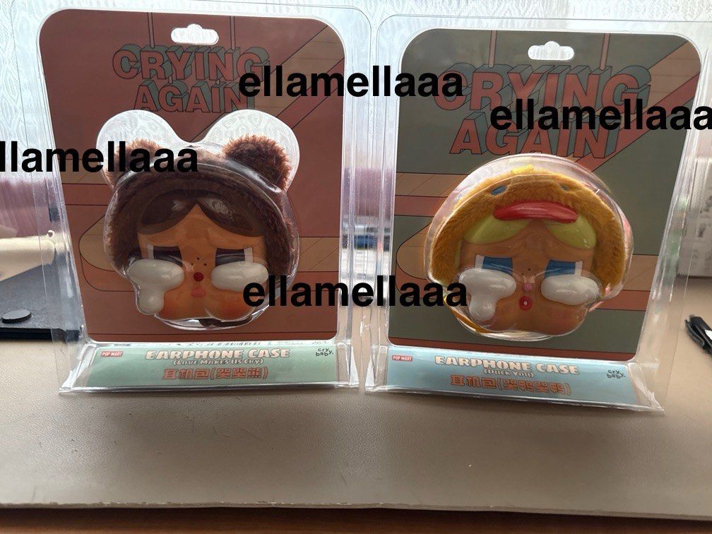 ON HAND: POPMART CRYBABY CRYING AGAIN EARPHONE CASE (Category: Cases & Sleeves) located in Manila. Submitted by ellamellaaa (Listing ID 1356445136, Image 2). Description: ON HAND CRYBABY CRYING AGAIN SERIES EARPHONE CASE AVAILABLE 1 - LOVE MAKES US CRY (BEAR) ₱1,400 SOLD 1 - DUCK YOU (DUCK) ₱1,200 MUNTINLUPA.