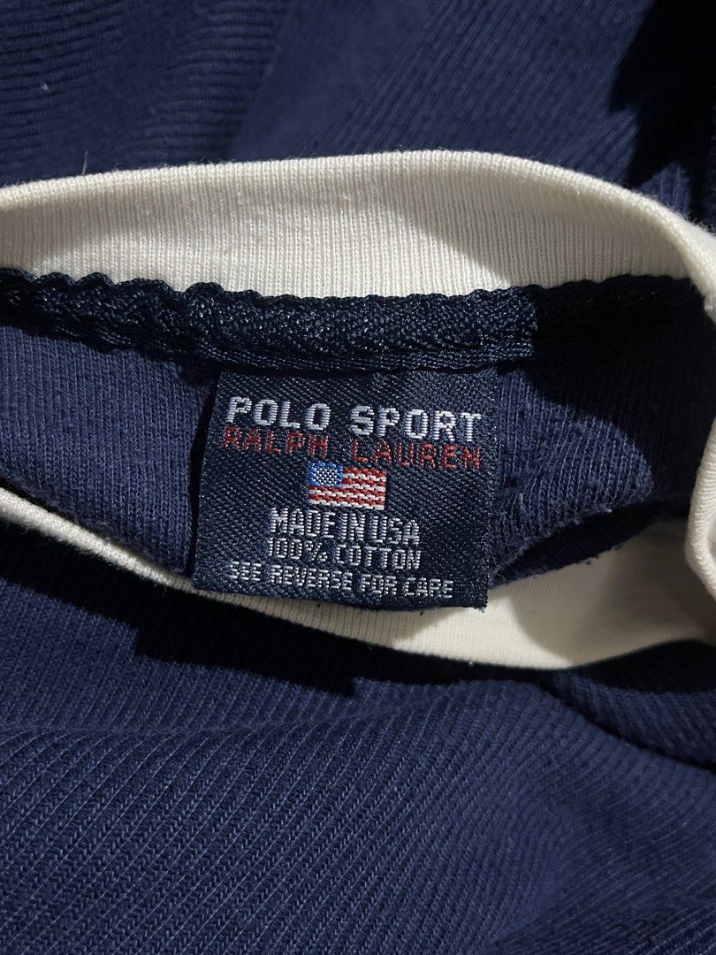 Polo Sport T-Shirt (Category: Tshirts & Polo Shirts ) located in Santo Tomas. Submitted by al2fw03 (Listing ID 1359591111, Image 2). Description: Vintage Polo Sport Shirt Origin: USA Size: Not indicated L: 30 Pit-to-pit: 19 Issue: Small fading (unnoticeable) 1,000 shipped.