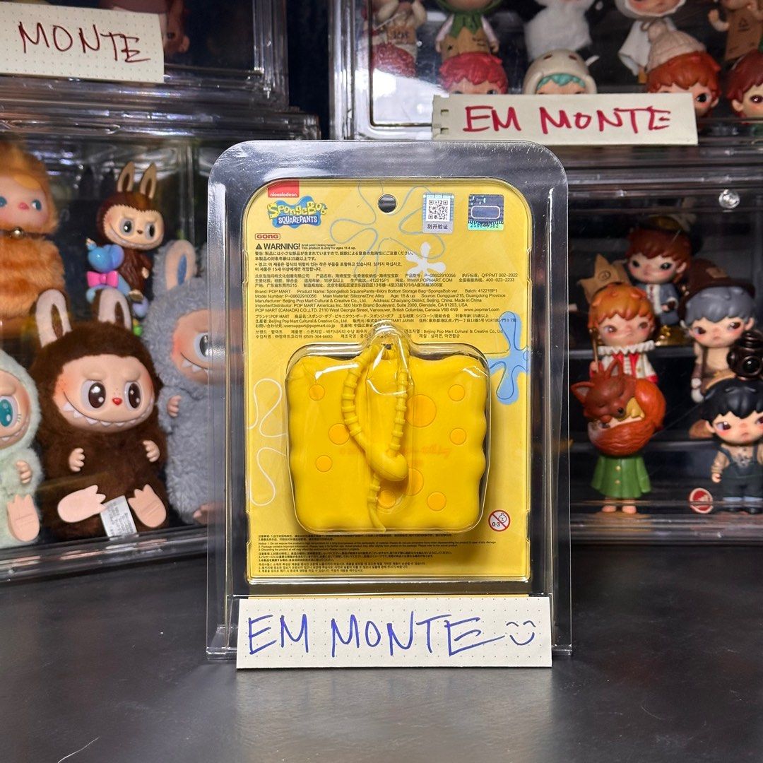 Pop Mart - SpongeBob Storage Bag (Category: Purses & Pouches) located in Mandaluyong City. Submitted by iemonte (Listing ID 1356735121, Image 2). Description: 🤝 Open for meet-up (with small fee) - Ayala - Megamall - Galleria South 🚚 MOD - SDD (Buyer shoulders fee) 💸 MOP - GCash, PayMaya, Bank Transfer (QR) Payment upon pick up. ✅️ Open to video call for legitimacy check. ✅️ 📍 Ortigas, Pasig 📍 San Pedro, Laguna 📍 PM me .
