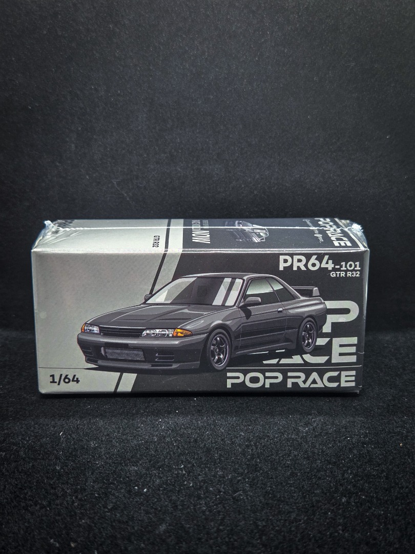 Pop Race Nissan Skyline GT-R R32 - Gun Grey Metallic, Hobbies & Toys ...