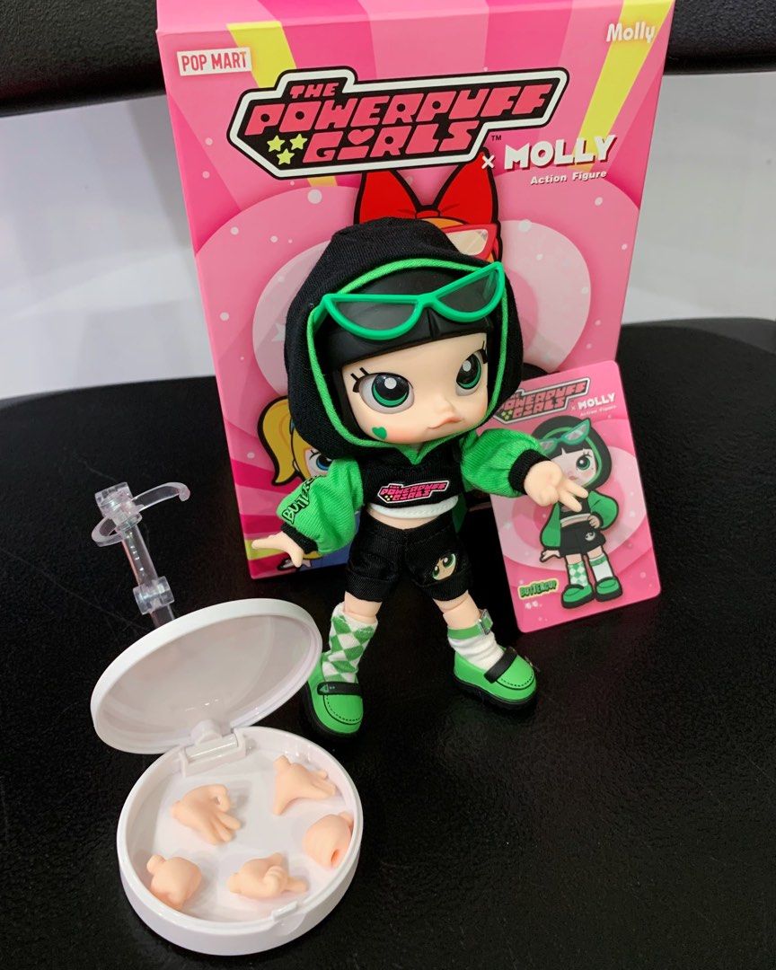 Popmart Buttercup Molly PPG (Category: Designer & Blind Box Toys) located in Manila. Submitted by jialingshi (Listing ID 1359597504, Image 2). Description: Only displayed inside acrylic shelf 💚 Very like new 💚 Authentic Popmart Collectible Figure 💚.